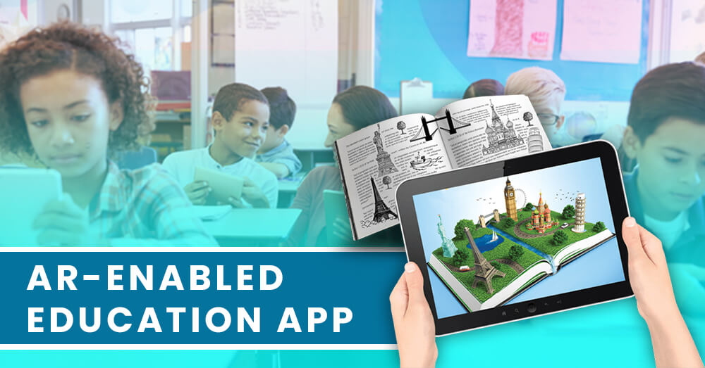 AR-enabled education app