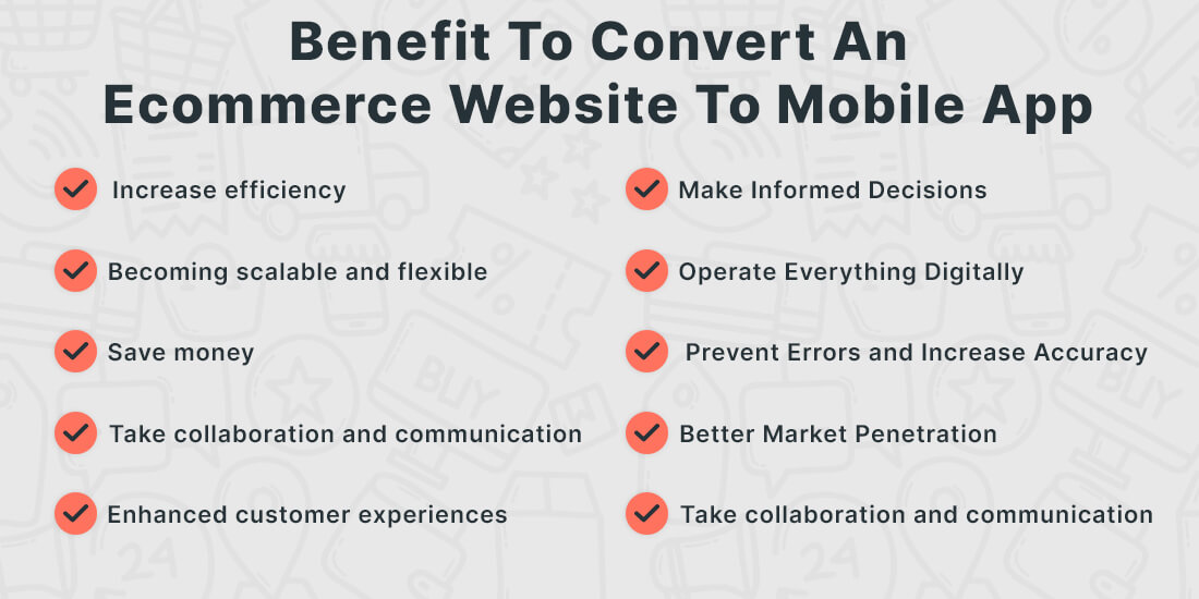 Benefit To Convert An Ecommerce Website To Mobile App