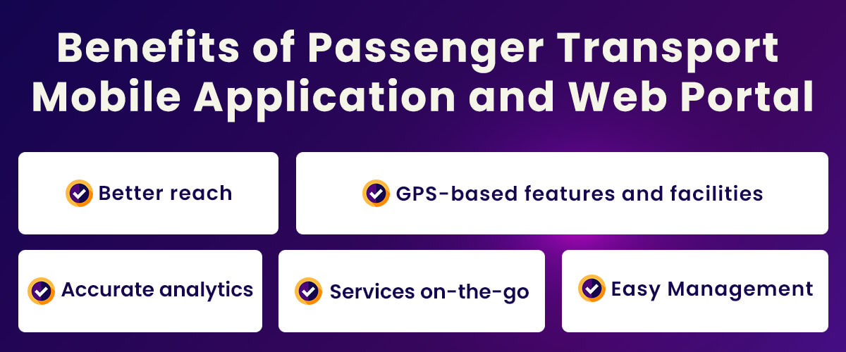 Benefits of Passenger Transport Mobile Application and Web Porta