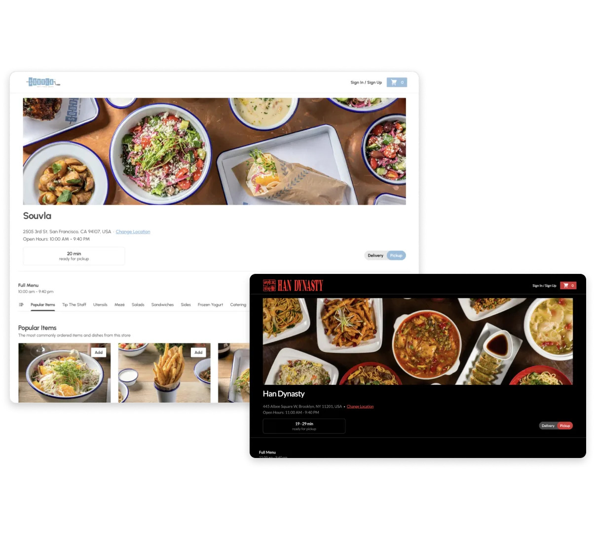 DoorDash Online Ordering System