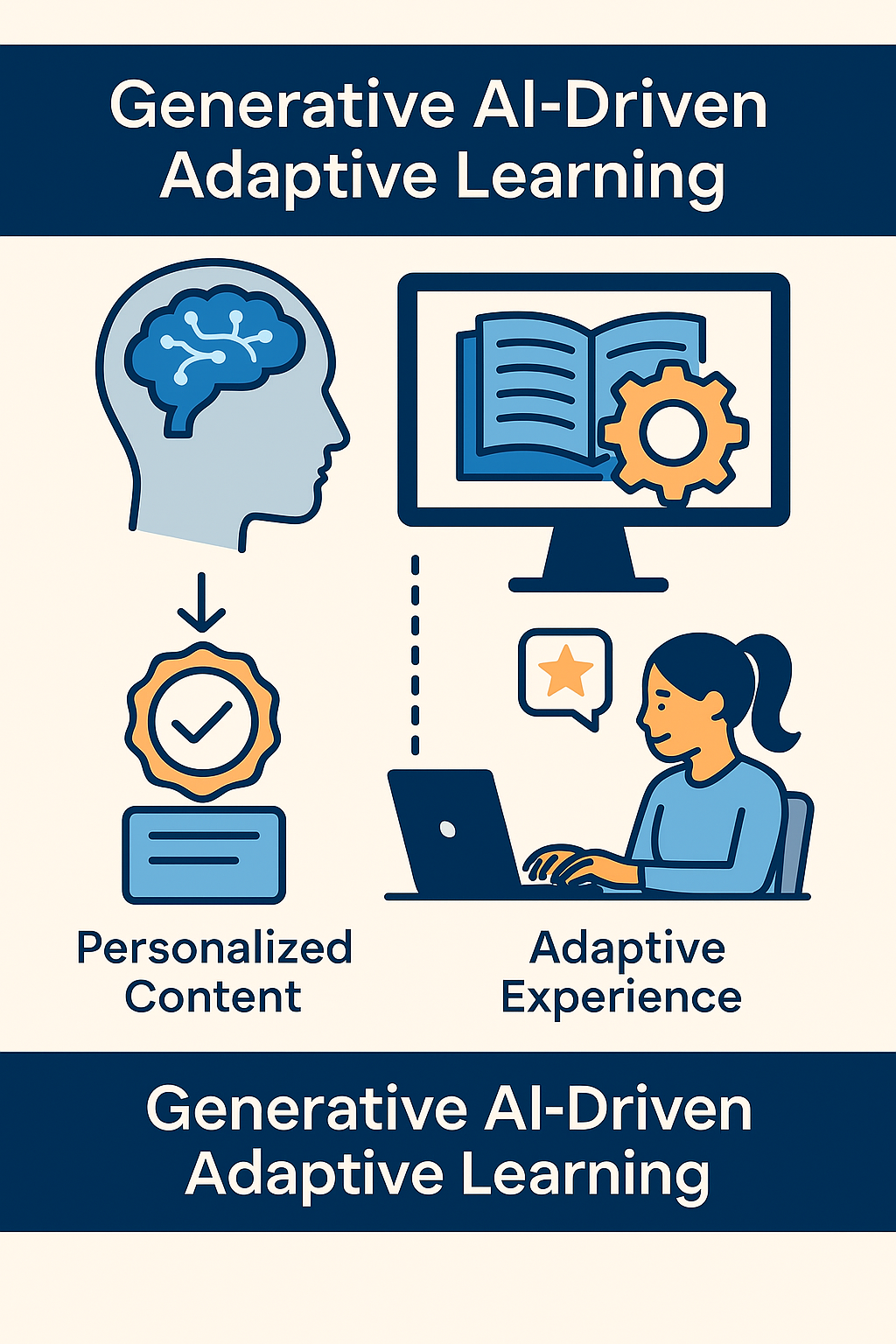 Create an image of Generative AI-Driven Adaptive Learning