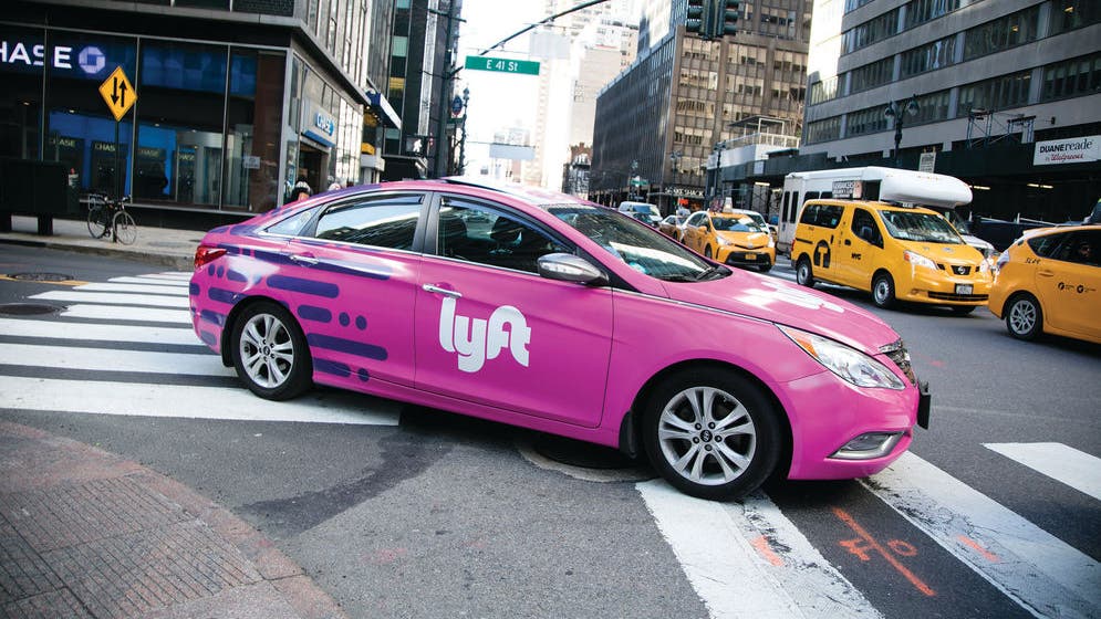 Lyft taxi booking app