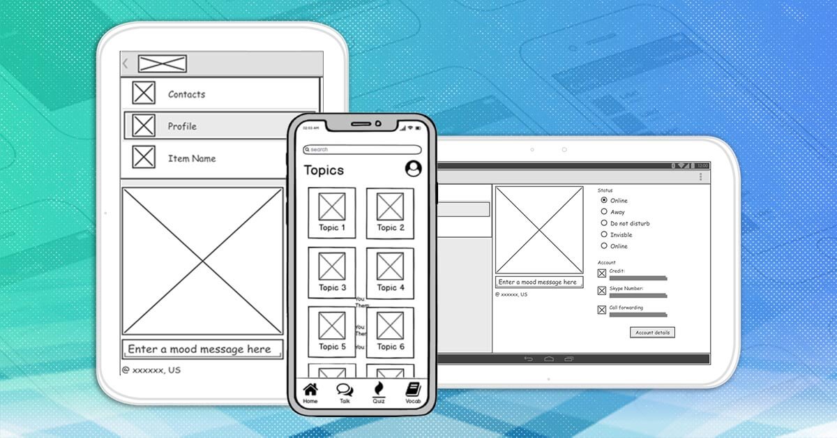 Mobile App Wireframe