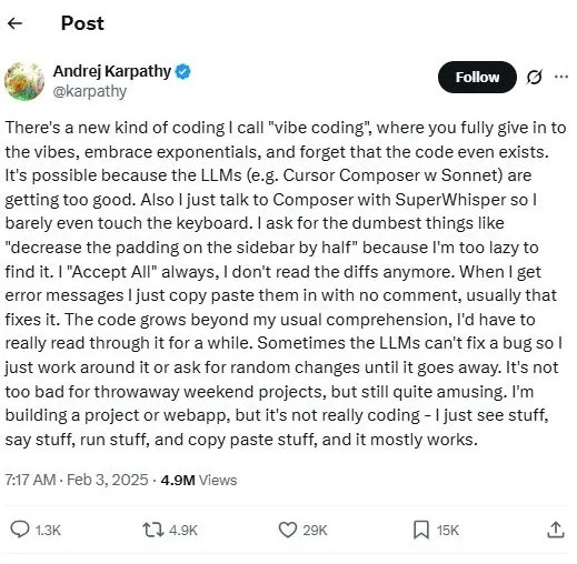Origin of the Term “Vibe Coding”