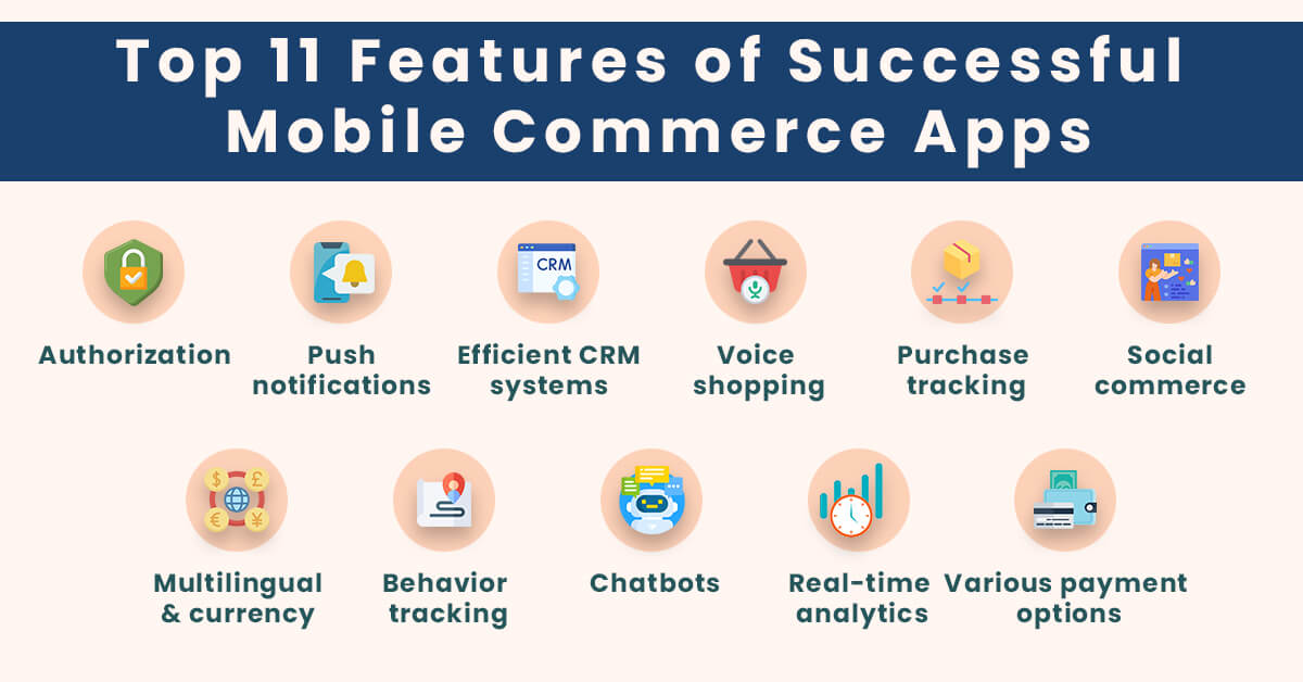 Top features to make your mobile commerce app