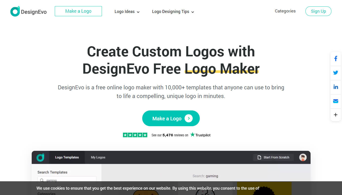 Designevo AI Logo Generator