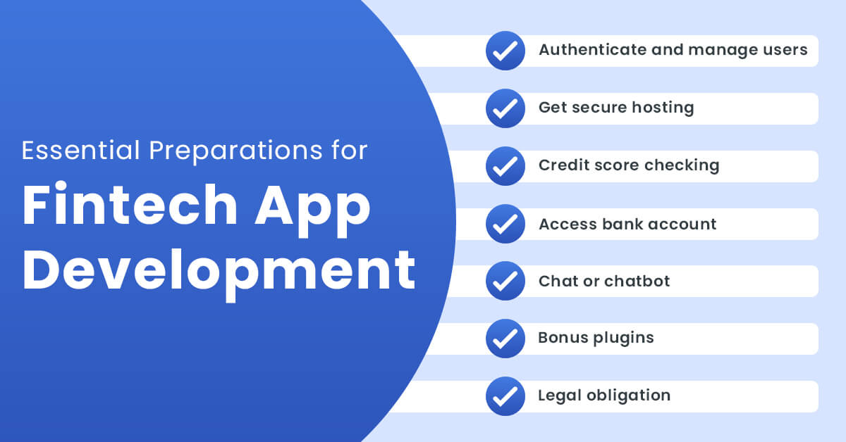 Essential preparations for fintech app development