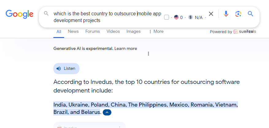 top countries to outsource mobile app development projects