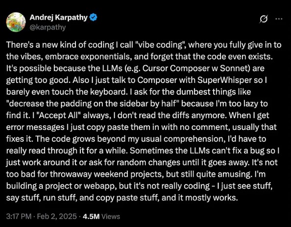Andrej Karpathy on X
